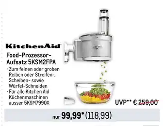 METRO Kitchenaid food-prozessor aufsatz 5ksm2fpa Angebot