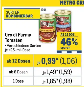 METRO Oro di parma tomaten Angebot