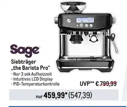 METRO Sage siebträger „the barista pro“ Angebot