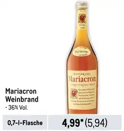 METRO Mariacron weinbrand Angebot