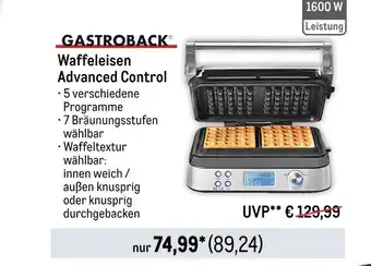 METRO Gastroback waffeleisen advanced control Angebot