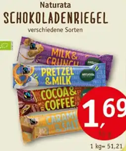 Erdkorn Biomarkt Naturata SCHOKOLADENRIEGEL Angebot