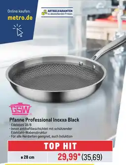 METRO Gsw pfanne professional inoxxa black Angebot