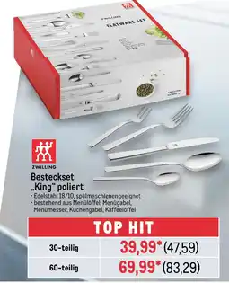 METRO Zwilling besteckset „king“ poliert Angebot