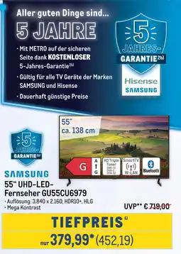 METRO Samsung 55“ uhd-led-fernseher Angebot