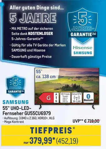 METRO Samsung 55“ uhd-led-fernseher Angebot