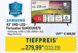 METRO Samsung 43“ uhd-led- fernseher gu43cu6979 Angebot