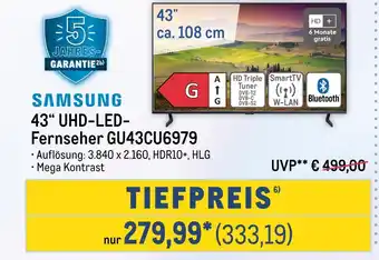 METRO Samsung 43“ uhd-led- fernseher gu43cu6979 Angebot