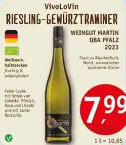 Erdkorn Biomarkt VivoLoVin RIESLING-GEWÜRZTRAMINER Angebot