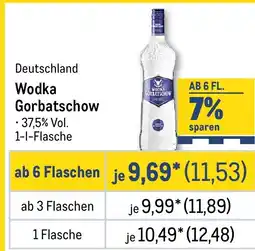 METRO Wodka Gorbatschow Angebot