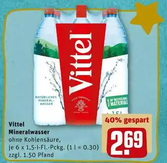 REWE Vittel mineralwasser Angebot