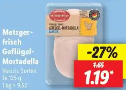 Lidl Metzgerfrisch Geflügel Mortadella Angebot