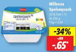 Lidl Milbona Speisequark Angebot