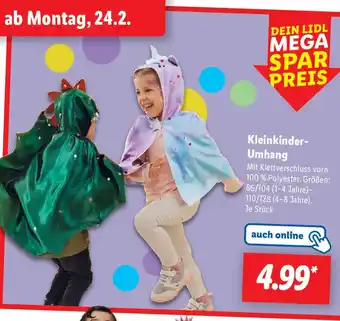 Lidl Kleinkinder Umhang Angebot