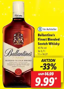 Lidl Ballantine's Finest Blended Scotch Whisky Angebot