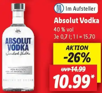 Lidl Absolut Vodka Angebot