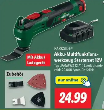 Lidl PARKSIDE Akku-Multifunktionswerkzeug Starterset 12V Angebot