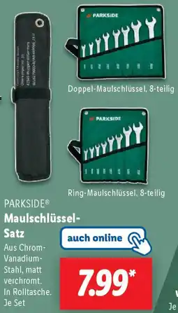 Lidl PARKSIDE Maulschlüssel Satz Angebot