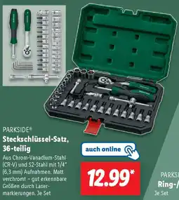 Lidl PARKSIDE Steckschlüssel-Satz, 36-teilig Angebot