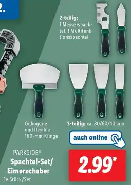 Lidl PARKSIDE Spachtel-Set/ Eimerschaber Angebot