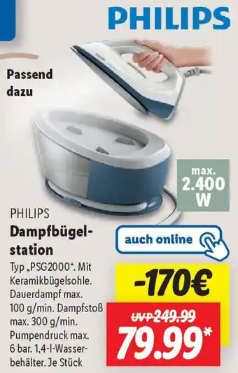 Lidl PHILIPS Dampfbügelstation Angebot