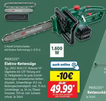 Lidl PARKSIDE Elektro-Kettensäge Angebot