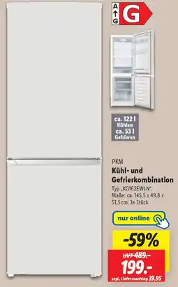 Lidl PKM Kühl- und Gefrierkombination Angebot