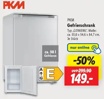 Lidl PKM Gefrierschrank Angebot