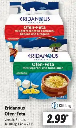 Lidl Eridanous Ofen-Feta Angebot