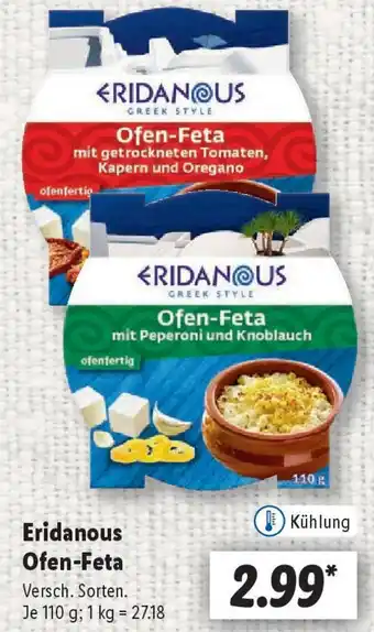 Lidl Eridanous Ofen-Feta Angebot