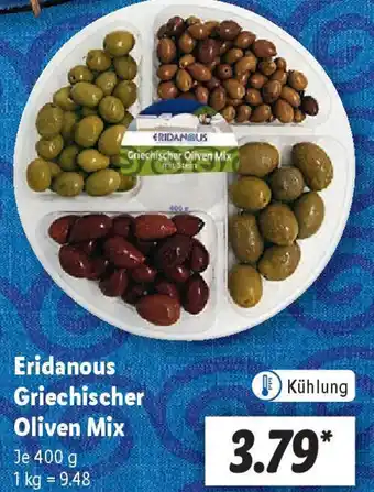 Lidl Eridanous Griechischer Oliven Mix Angebot