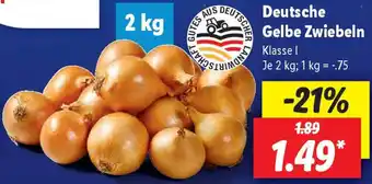 Lidl Deutsche Gelbe Zwiebeln Angebot