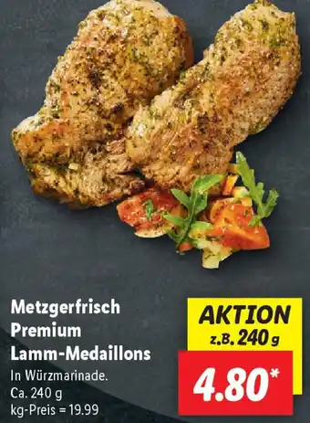 Lidl Metzgerfrisch Premium Lamm-Medaillons Angebot