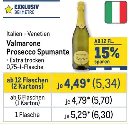 METRO Valmarone Prosecco Spumante Angebot