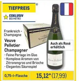 METRO Veuve Pelletier Champagner Angebot