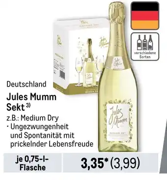 METRO Jules Mumm Sekt Angebot