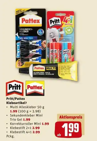 REWE Pritt/pattex klebeartikel Angebot