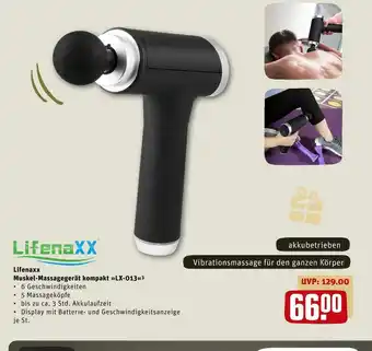 REWE Lifenaxx muskel-massagegerät kompakt »lx-013« Angebot