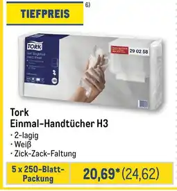 METRO Tork Einmal-Handtücher H3 Angebot