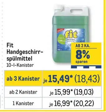 METRO Fit Handgeschirrspülmittel Angebot