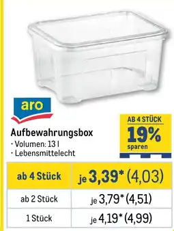 METRO aro Aufbewahrungsbox Angebot