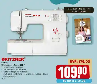 REWE Gritzner nähmaschine »dorina 333« Angebot