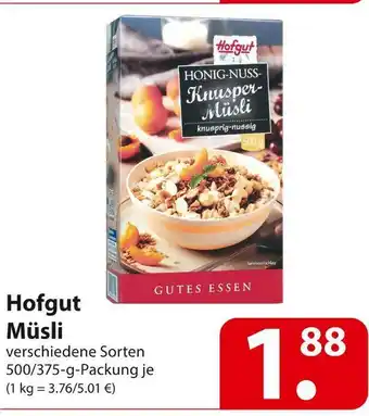 Famila Nord Ost Hofgut müsli Angebot