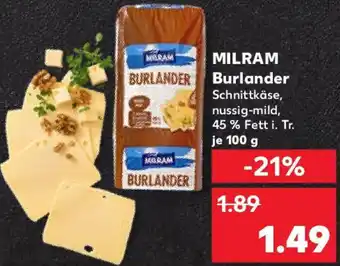 Kaufland MILRAM Burlander Angebot