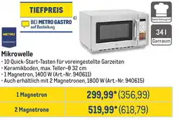 METRO METRO PROFESSIONAL Mikrowelle Angebot