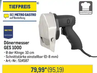 METRO METRO PROFESSIONAL Dönermesser GES 1000 Angebot