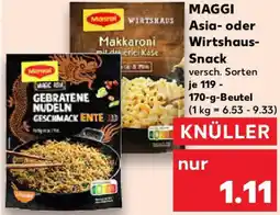 Kaufland MAGGI Asia- oder Wirtshaus Snack Angebot