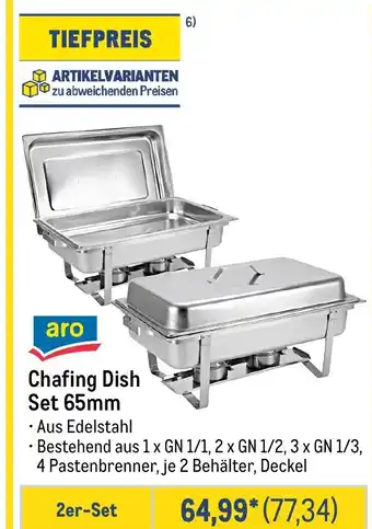 METRO aro Chafing Dish Set 65mm Angebot