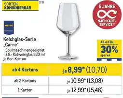 METRO METRO PROFESSIONAL Kelchglas-Serie „Carre" Angebot