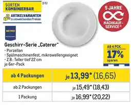 METRO METRO PROFESSIONAL Geschirr-Serie „,Caterer" Angebot